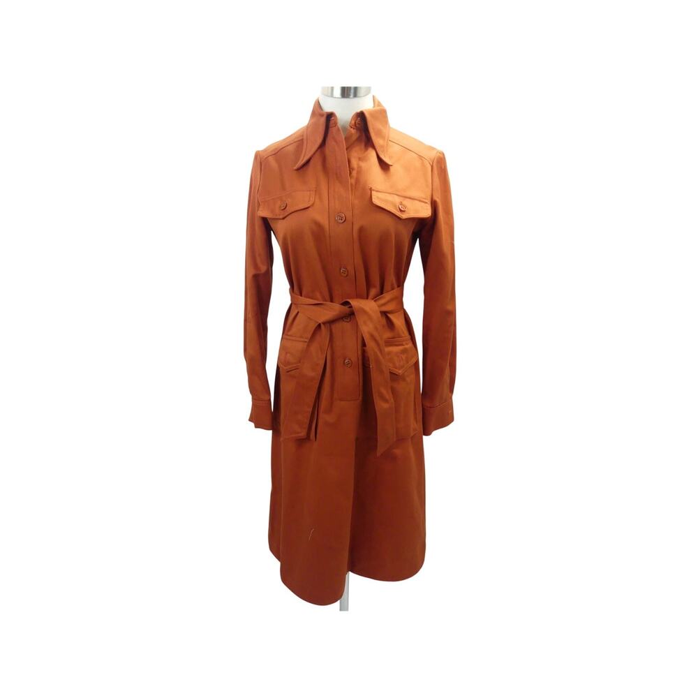 Vintage 1960'S Rust Tone Shirt Dress by John Meyer
